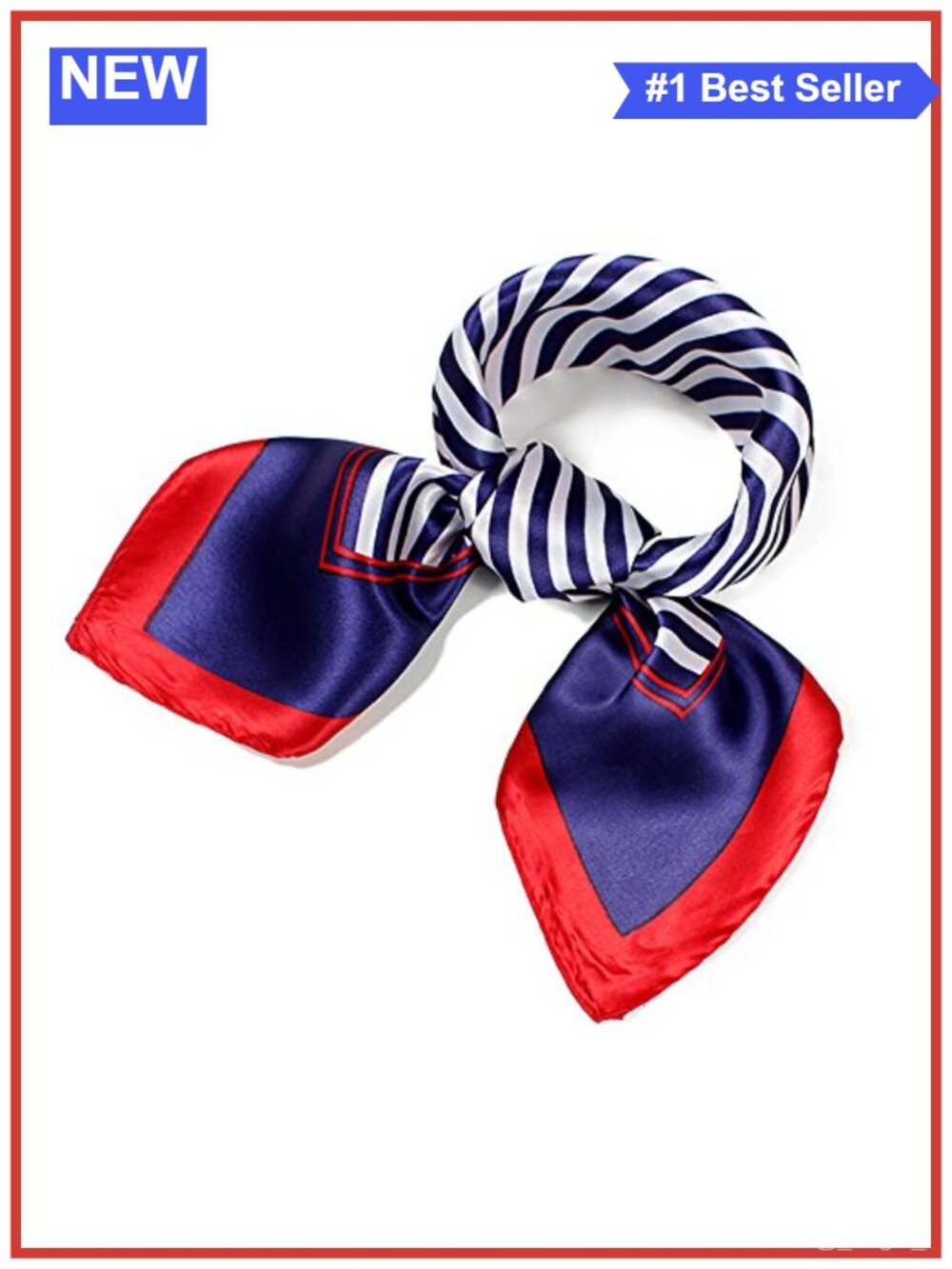 Womens Polyester Satin Silk Feel Square Scarf Hair Neck Wrap